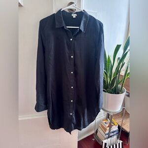 J. Crew linen beach cover up